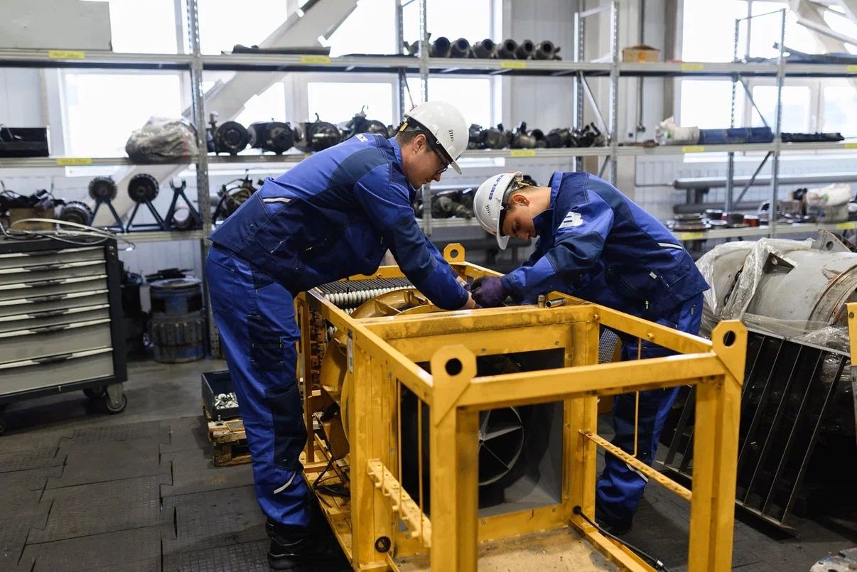 Оборудование и производственная зона Центра технической поддержки БЕЛАЗ в Кузбассе
