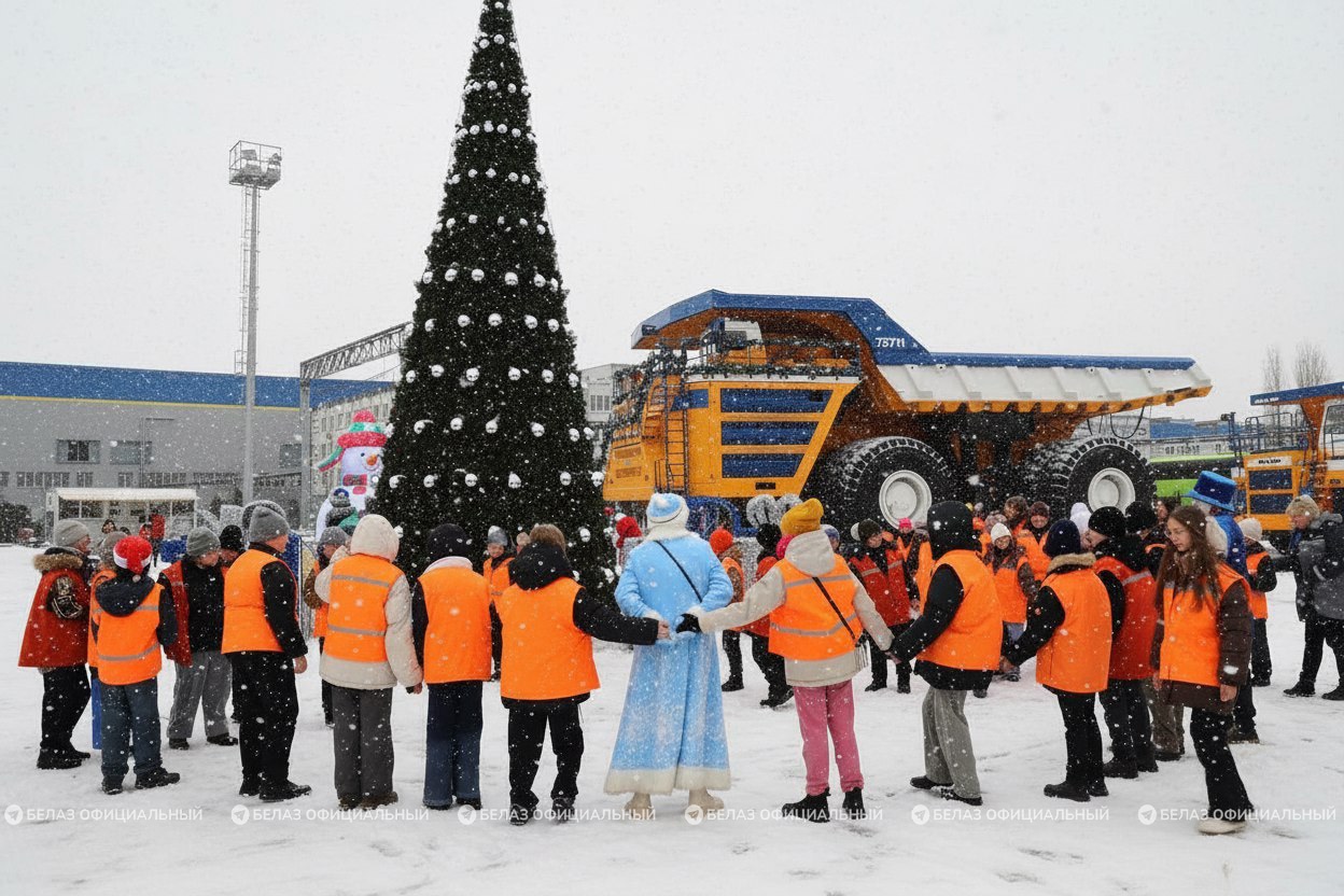 Новогодняя экскурсионная программа на выставочной площадке БЕЛАЗ
