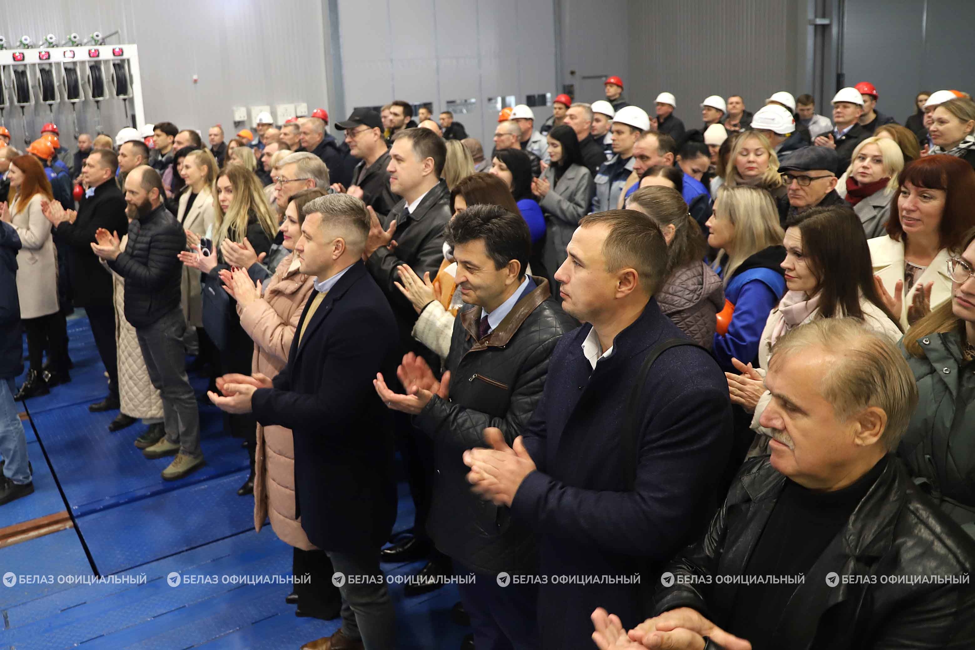 Открытие модернизированного цеха сборки карьерных самосвалов БЕЛАЗ